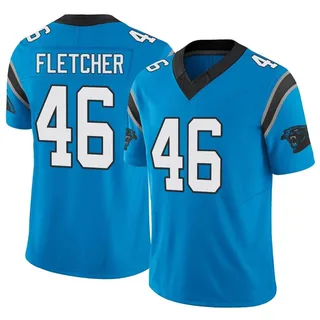 Thomas Fletcher Carolina Panthers Men's Limited Vapor F.U.S.E. Nike Jersey - Blue