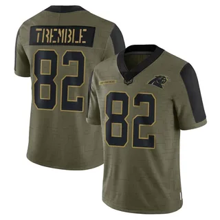 Tommy Tremble Carolina Panthers Men's Limited 2021 Salute To Service Nike Jersey - Olive