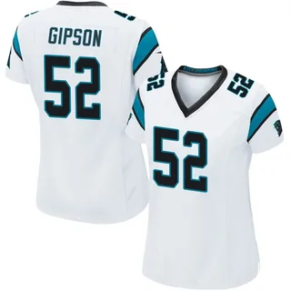 Trevis Gipson Carolina Panthers Women's Game Nike Jersey - White