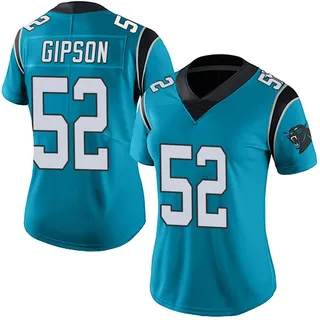 Trevis Gipson Carolina Panthers Women's Limited Alternate Vapor Untouchable Nike Jersey - Blue