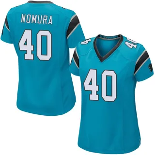 Tuasivi Nomura Carolina Panthers Women's Game Alternate Nike Jersey - Blue