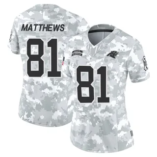 Women's Jordan Matthews Carolina Panthers Women's Limited Arctic Camo 2024 Salute to Service Nike Jersey