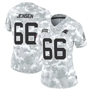 Women's Nash Jensen Carolina Panthers Women's Limited Arctic Camo 2024 Salute to Service Nike Jersey