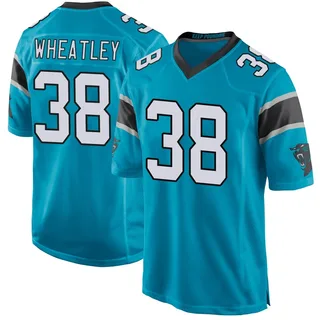Zakee Wheatley Carolina Panthers Men's Game Alternate Nike Jersey - Blue