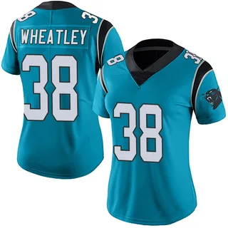 Zakee Wheatley Carolina Panthers Women's Limited Alternate Vapor Untouchable Nike Jersey - Blue
